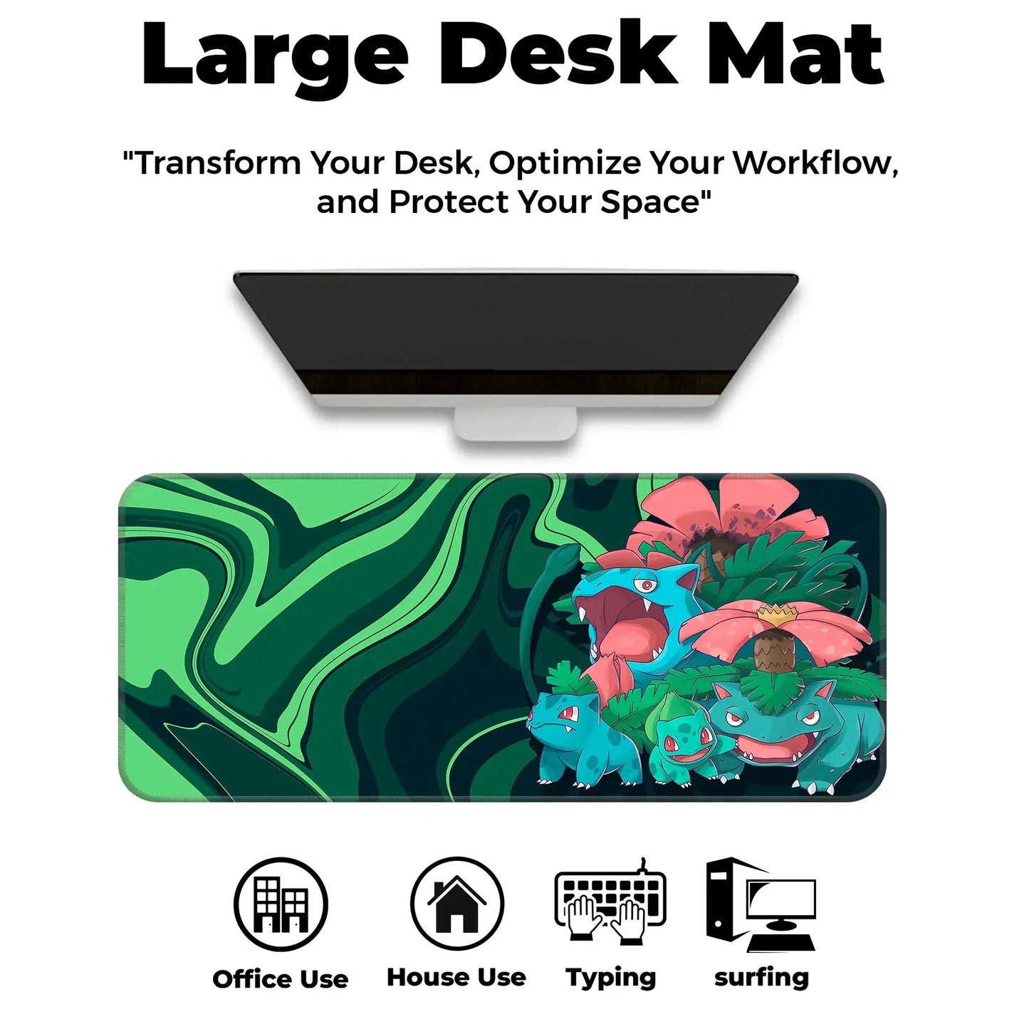 Bulbasaur Family - E-XL Mousepad
