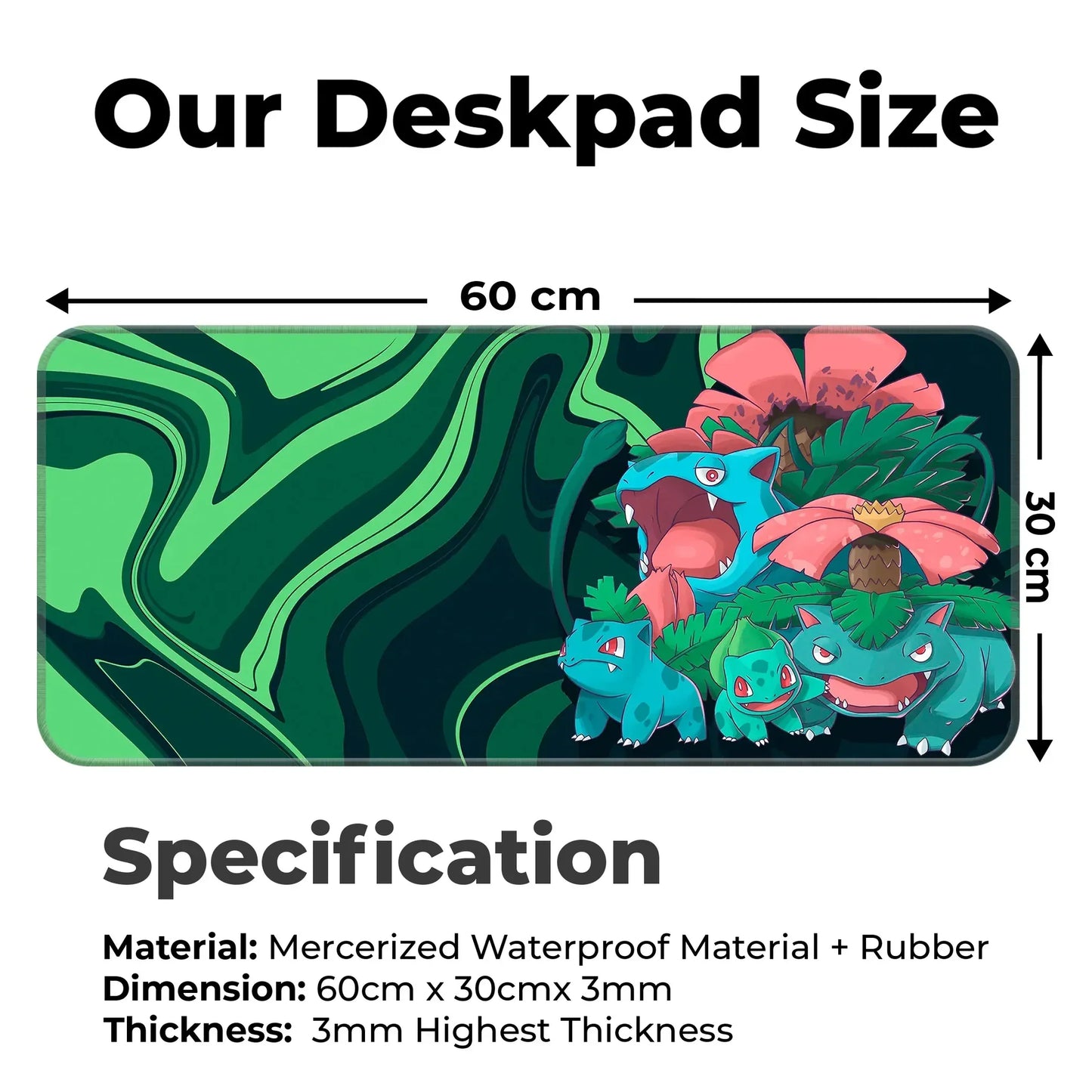Bulbasaur Family - XL Mousepad