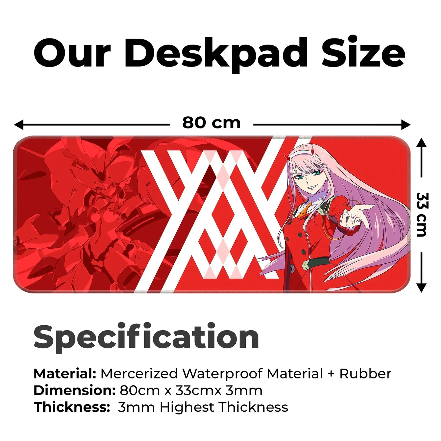 Zero Two - E-XL Mousepad