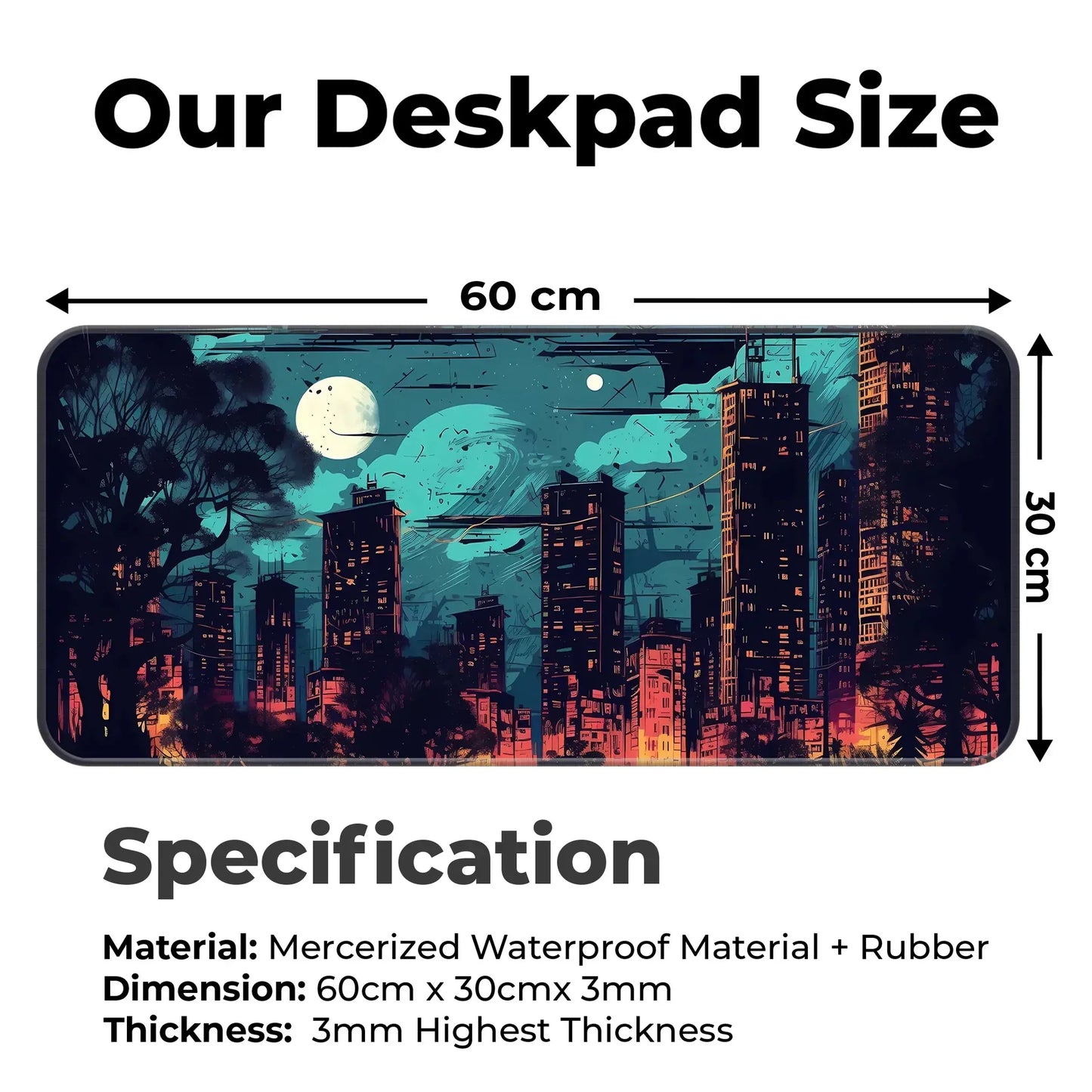 Modern Night City - XL Mousepad
