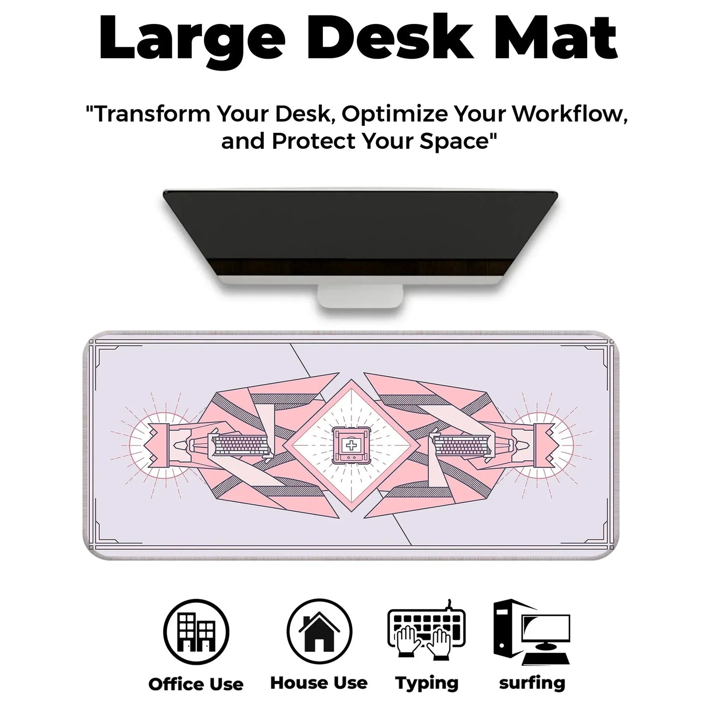 Minimal Keycap - Lavender - XXL Mousepad