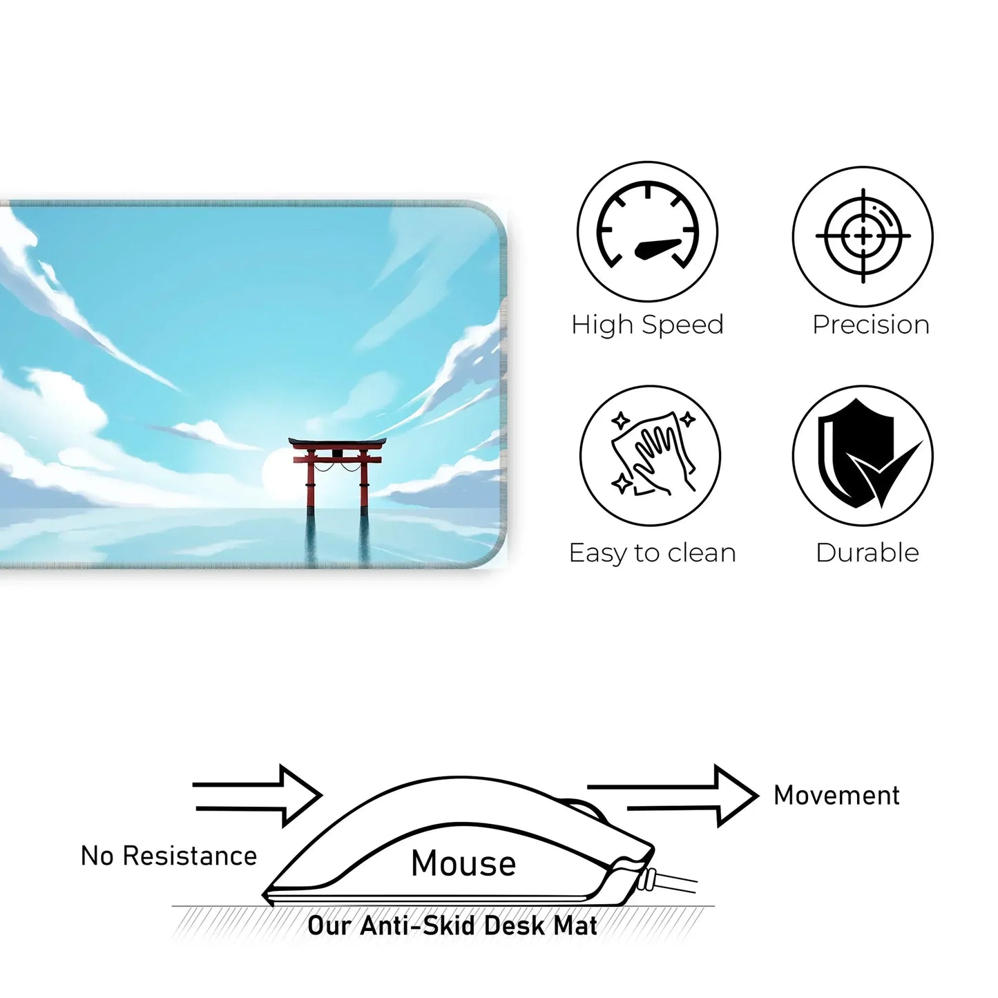 Tori Gate - Sunny Day - XXL Mousepad
