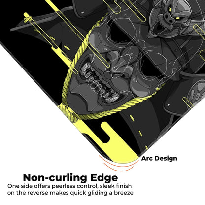 Cyber Oni - Yellow - XXL Mousepad