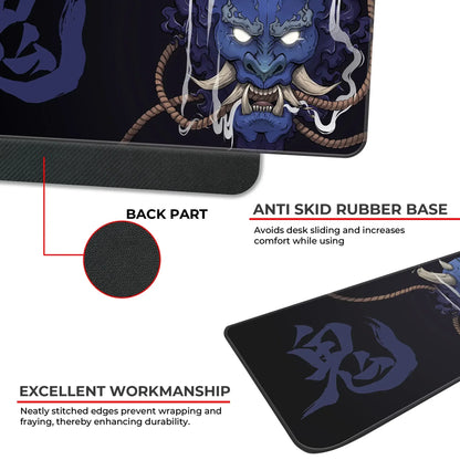 Demon Oni - Blue - E-XL Mousepad