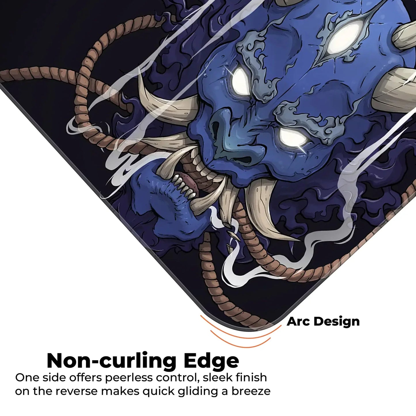 Demon Oni - Blue - E-XL Mousepad