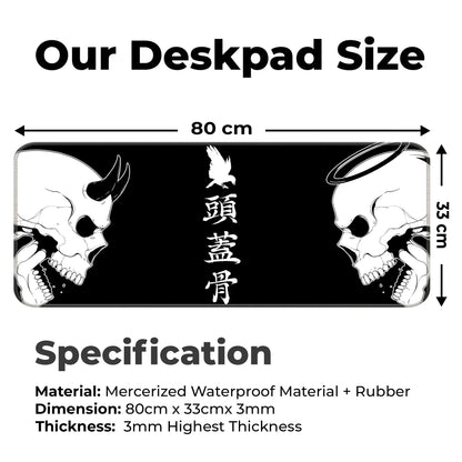 Devil or Angel - Black - E-XL Mousepad