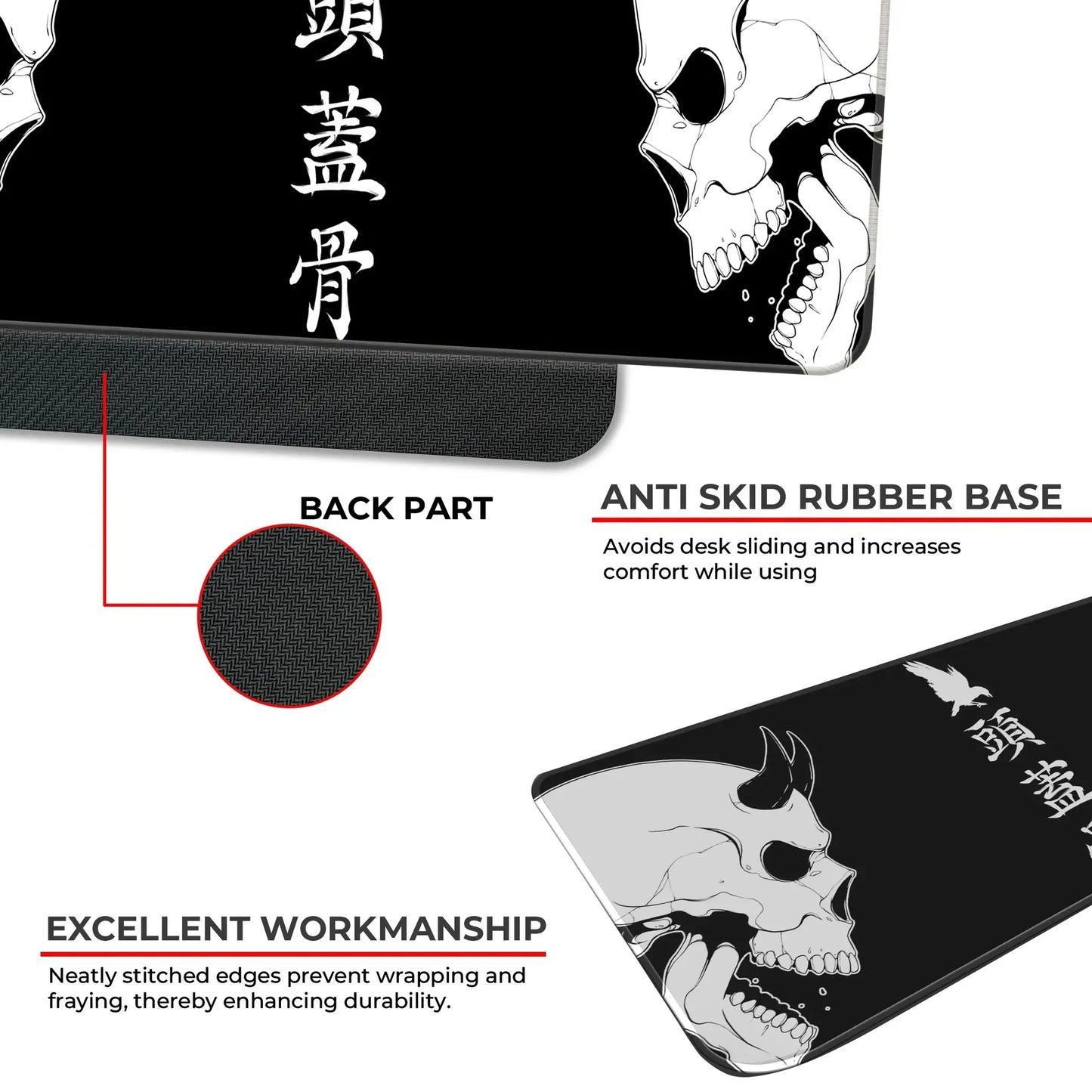 Devil or Angel - Black - XL Mousepad