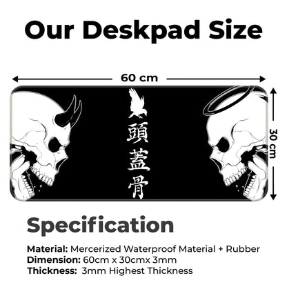 Devil or Angel - Black - XL Mousepad