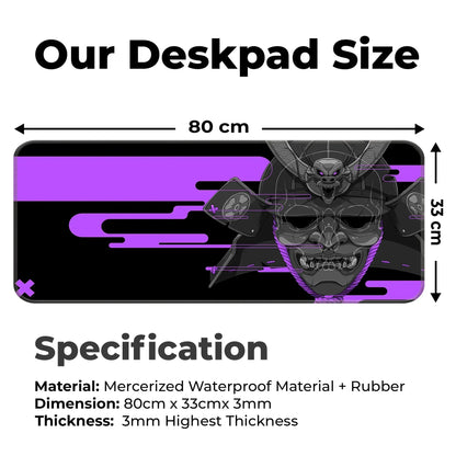 Cyber Oni - Purple - E-XL Mousepad