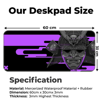 Cyber Oni - Purple - XL Mousepad