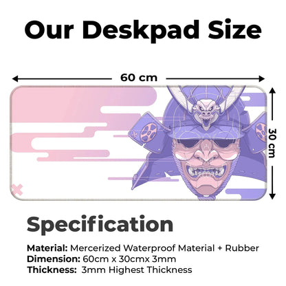 Cyber Oni - Peach - XL Mousepad
