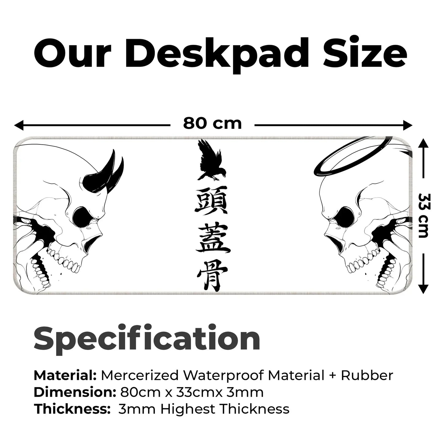 Devil or Angel - White - E-XL Mousepad