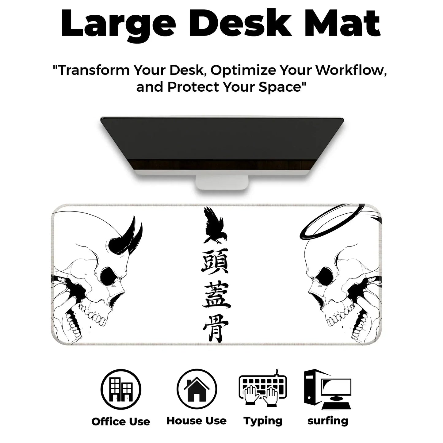 Devil or Angel - White - XL Mousepad