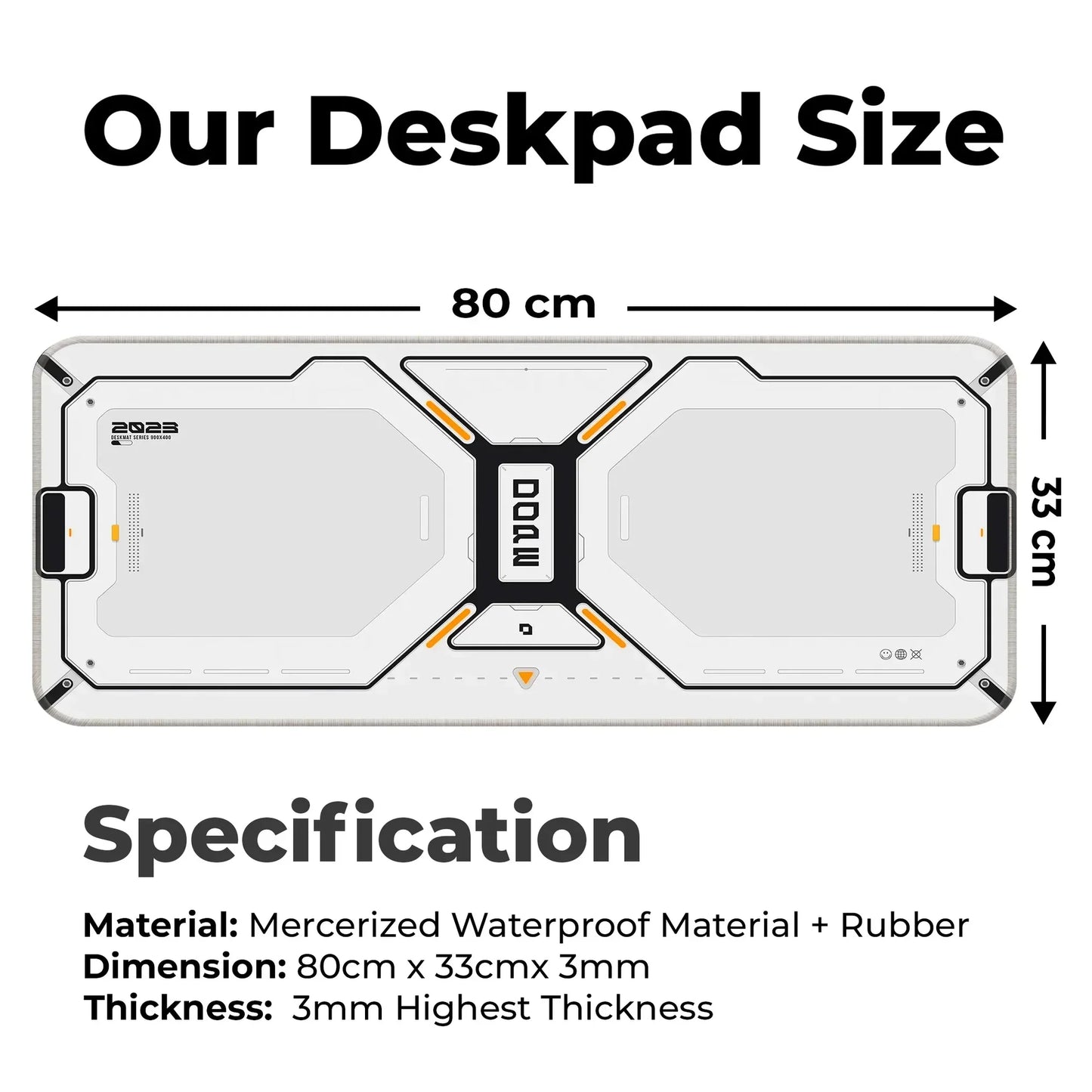 Dope Pattern - White - E-XL Mousepad