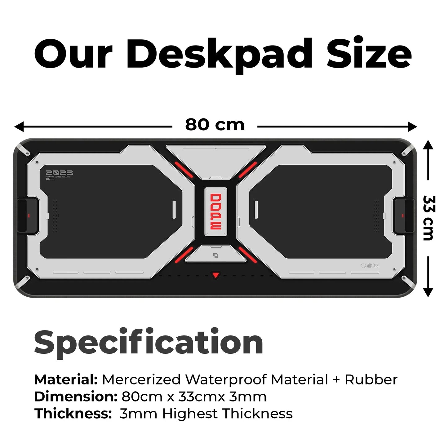 Dope Pattern - Black - E-XL Mousepad