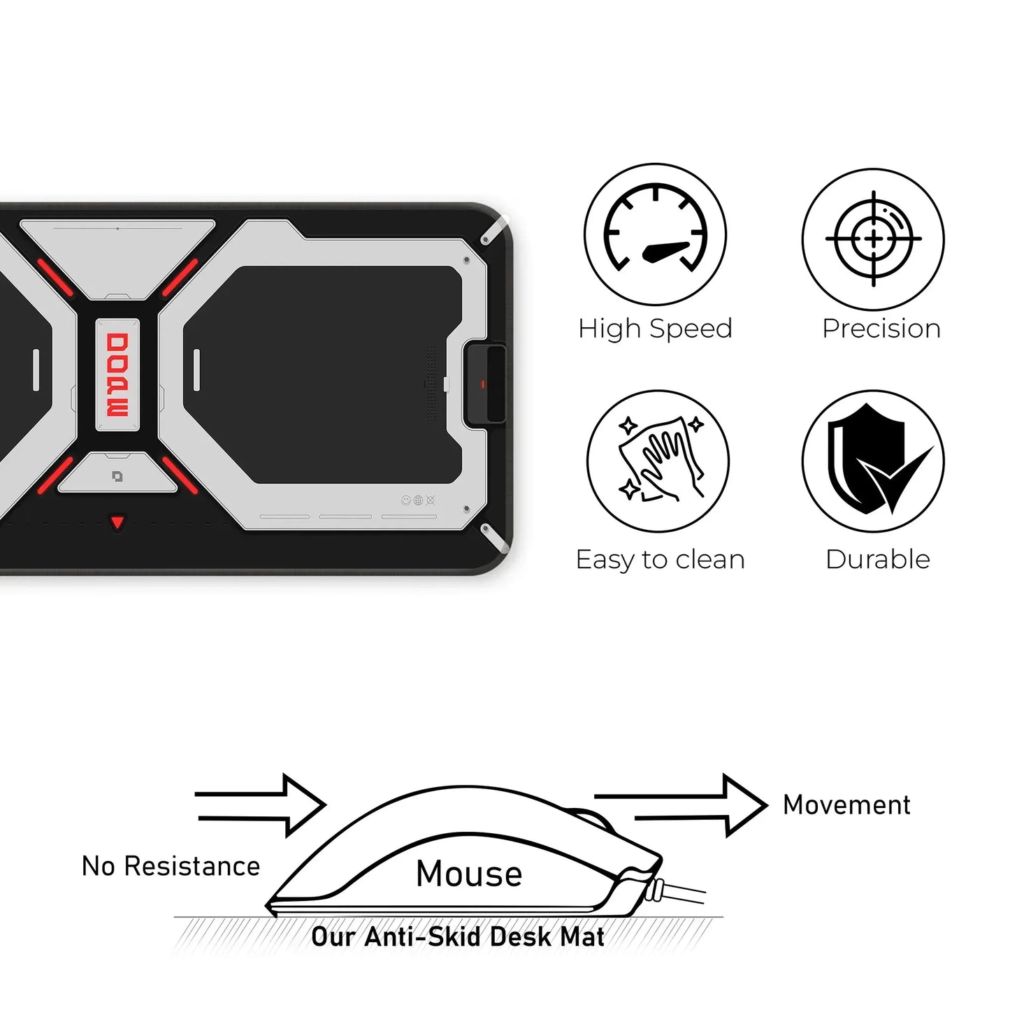 Dope Pattern - Black - XL Mousepad
