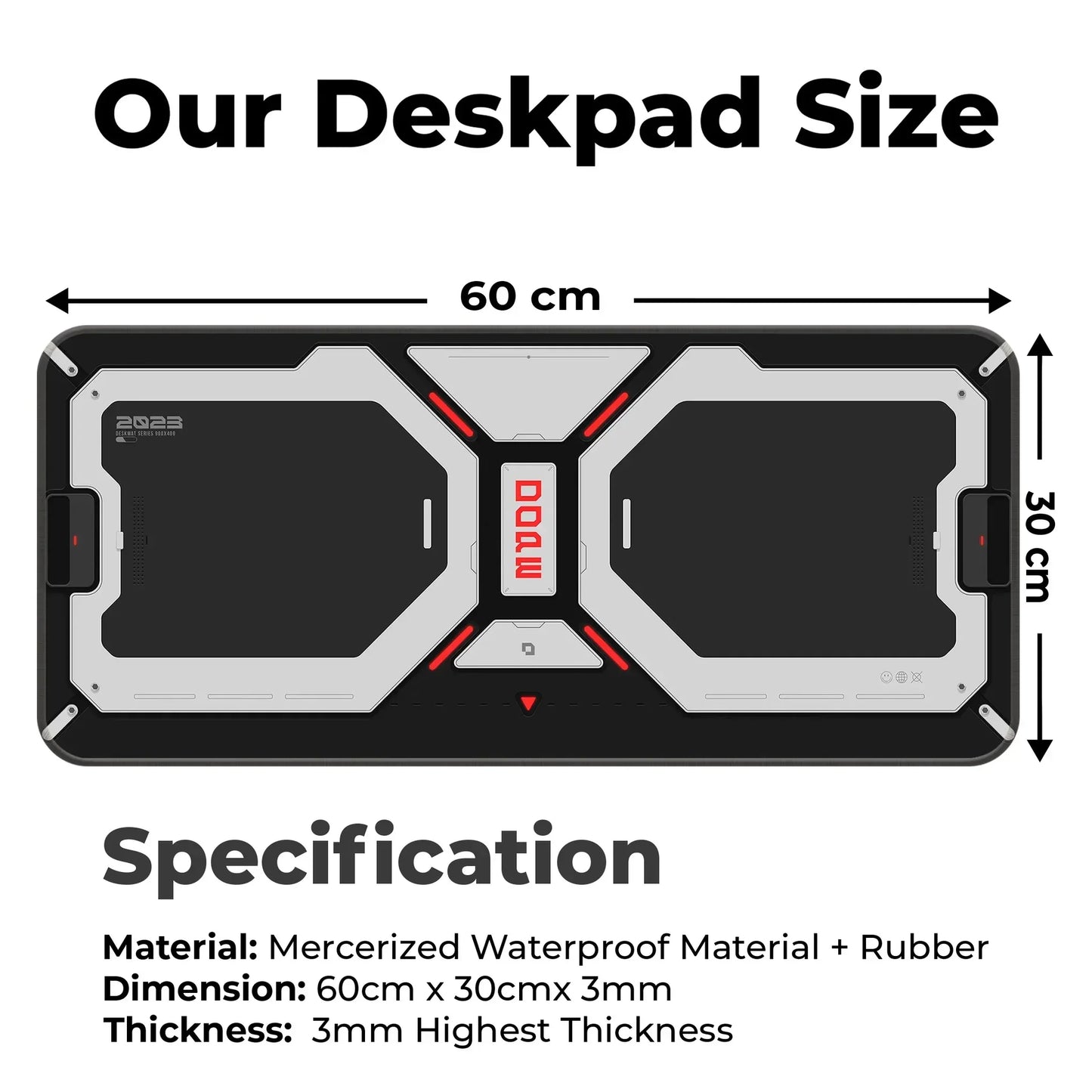 Dope Pattern - Black - XL Mousepad