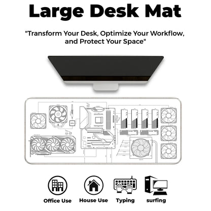 PC Building Guide - White - XXL Mousepad