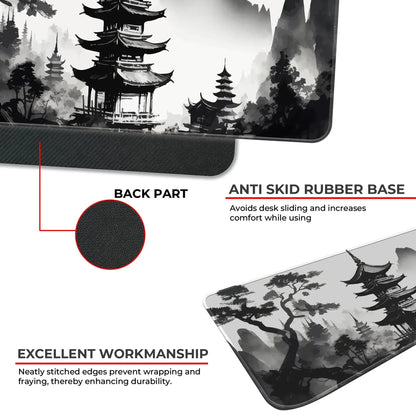Japanese Zen Temple - XL Mousepad
