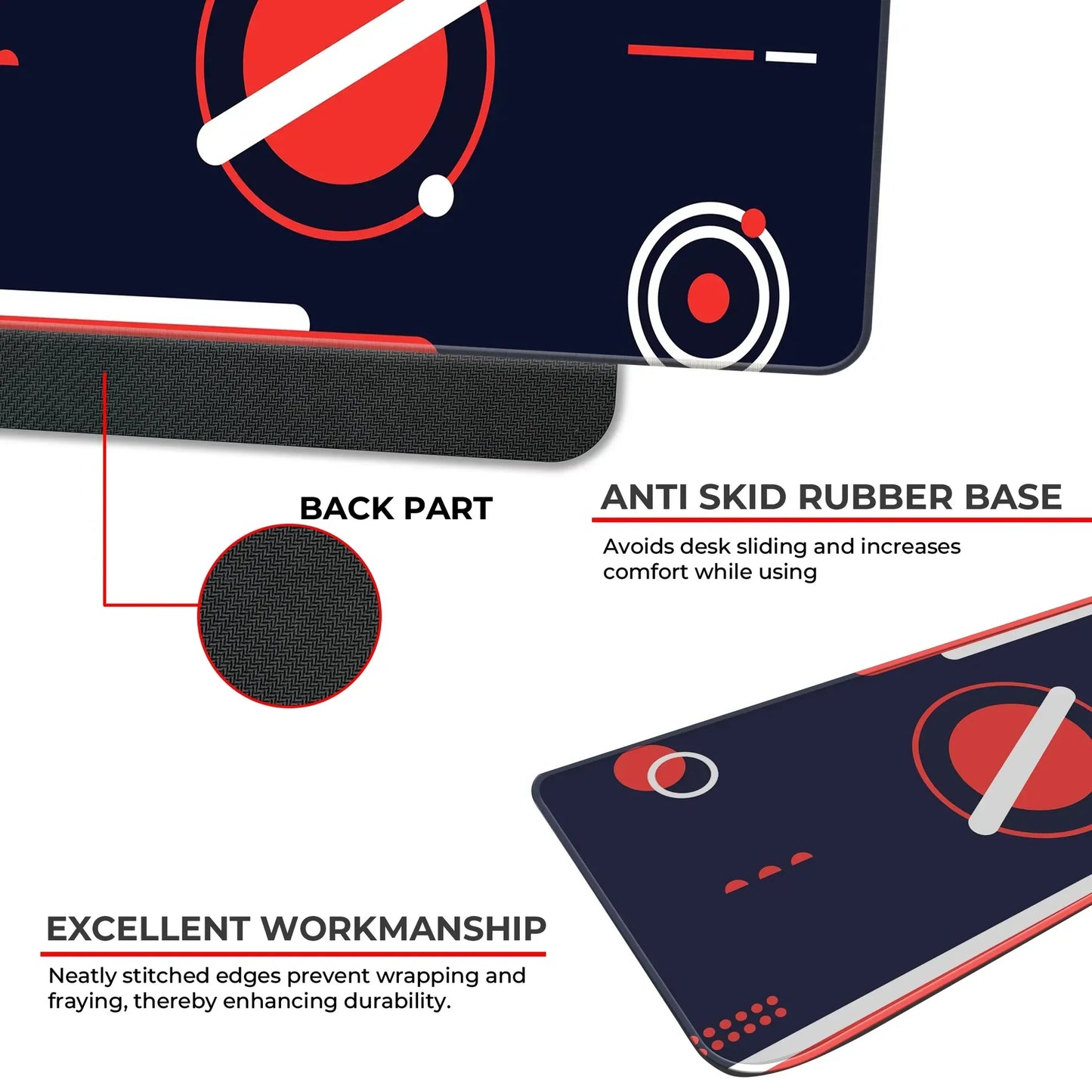 Red Orbit Minimal - XXL Mousepad