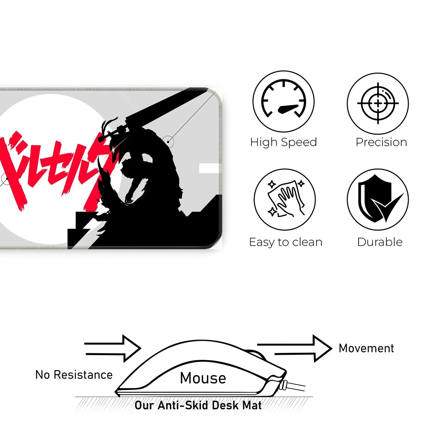 Berserk - Light - XL Mousepad