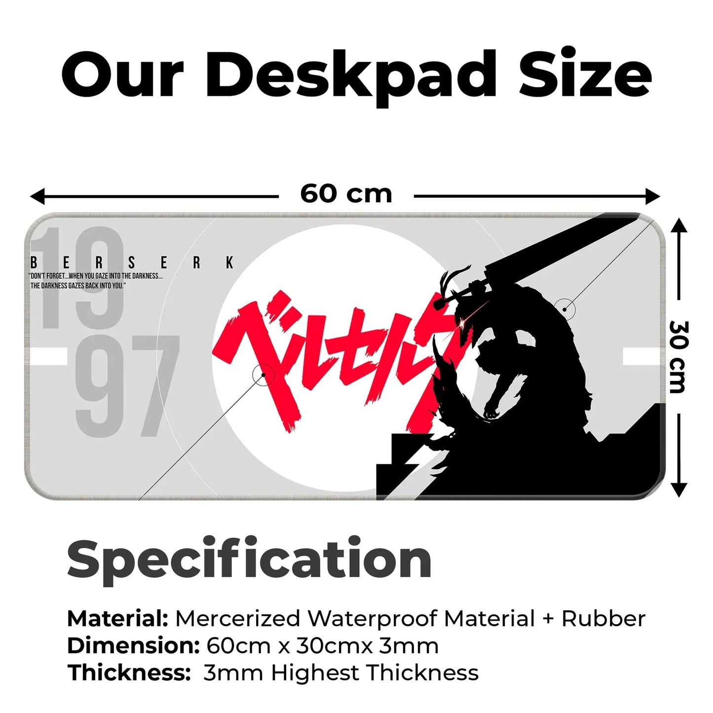 Berserk - Light - XL Mousepad
