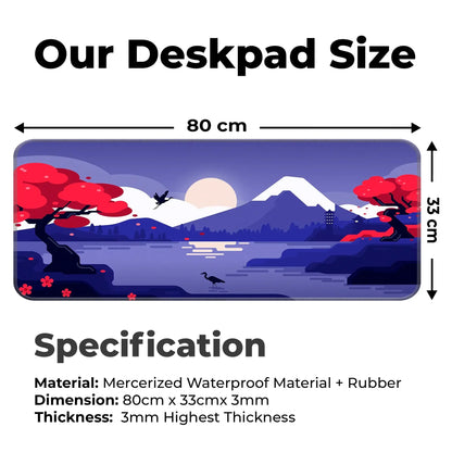 Mountains Art - Purple - E-XL Mousepad