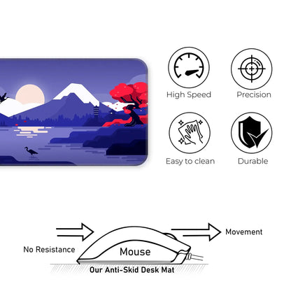 Mountains Art - Purple - XXL Mousepad