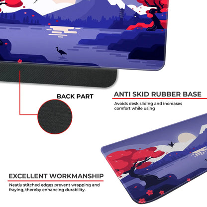 Mountains Art - Purple - XL Mousepad
