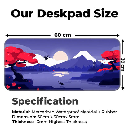 Mountains Art - Purple - XL Mousepad