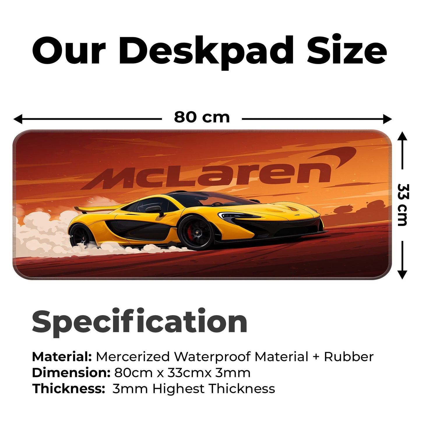 McLaren P1 - E-XL Mousepad