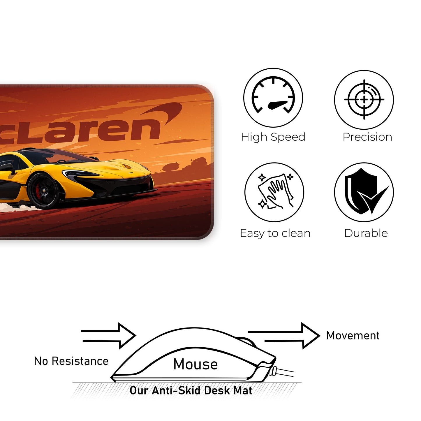 McLaren P1 - XXL Mousepad