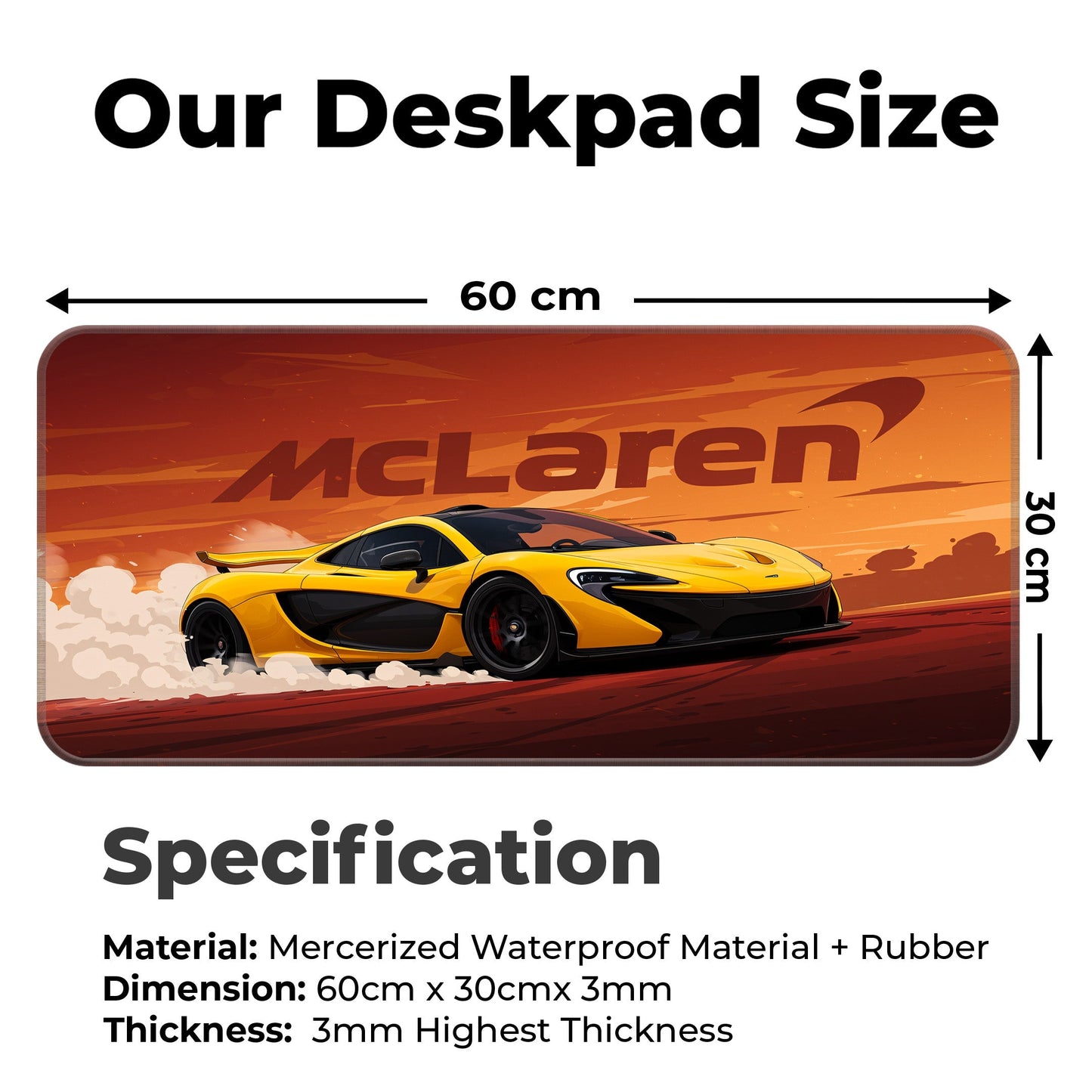 McLaren P1 - XL Mousepad