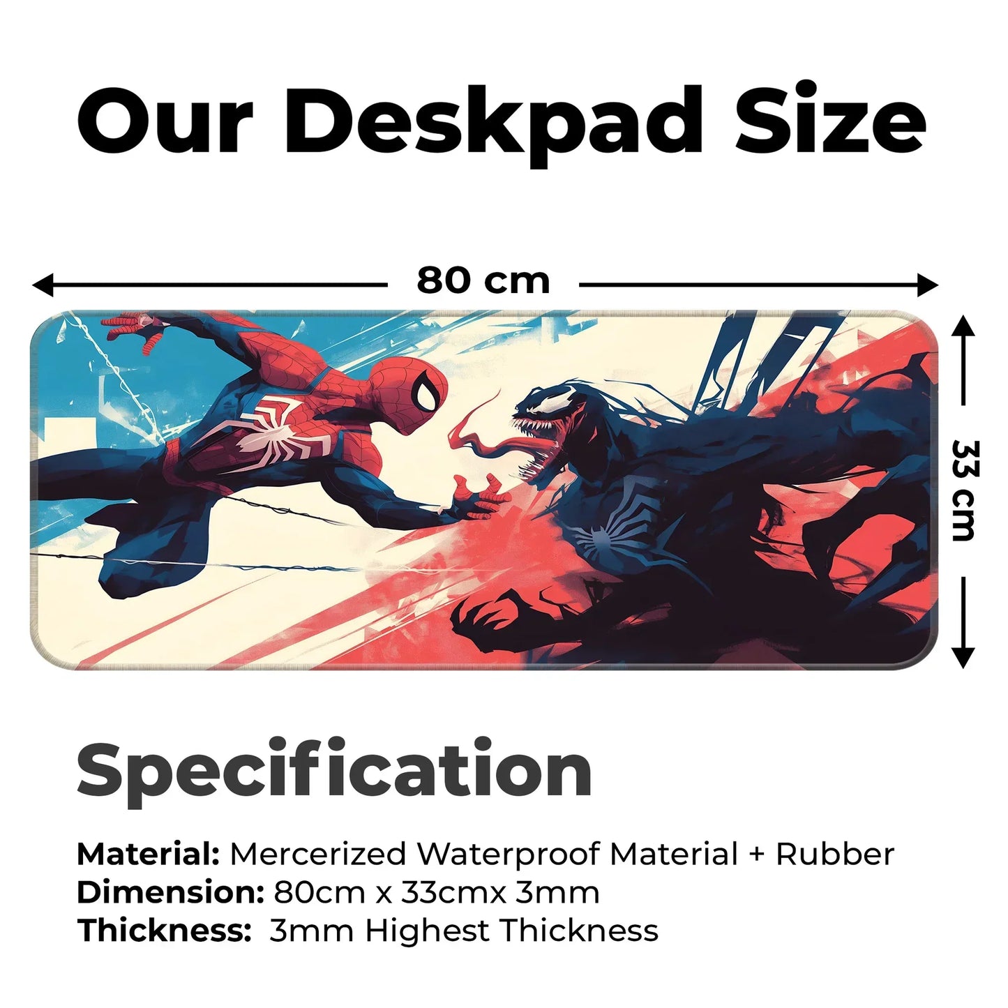 Spiderman vs Venom - E-XL Mousepad
