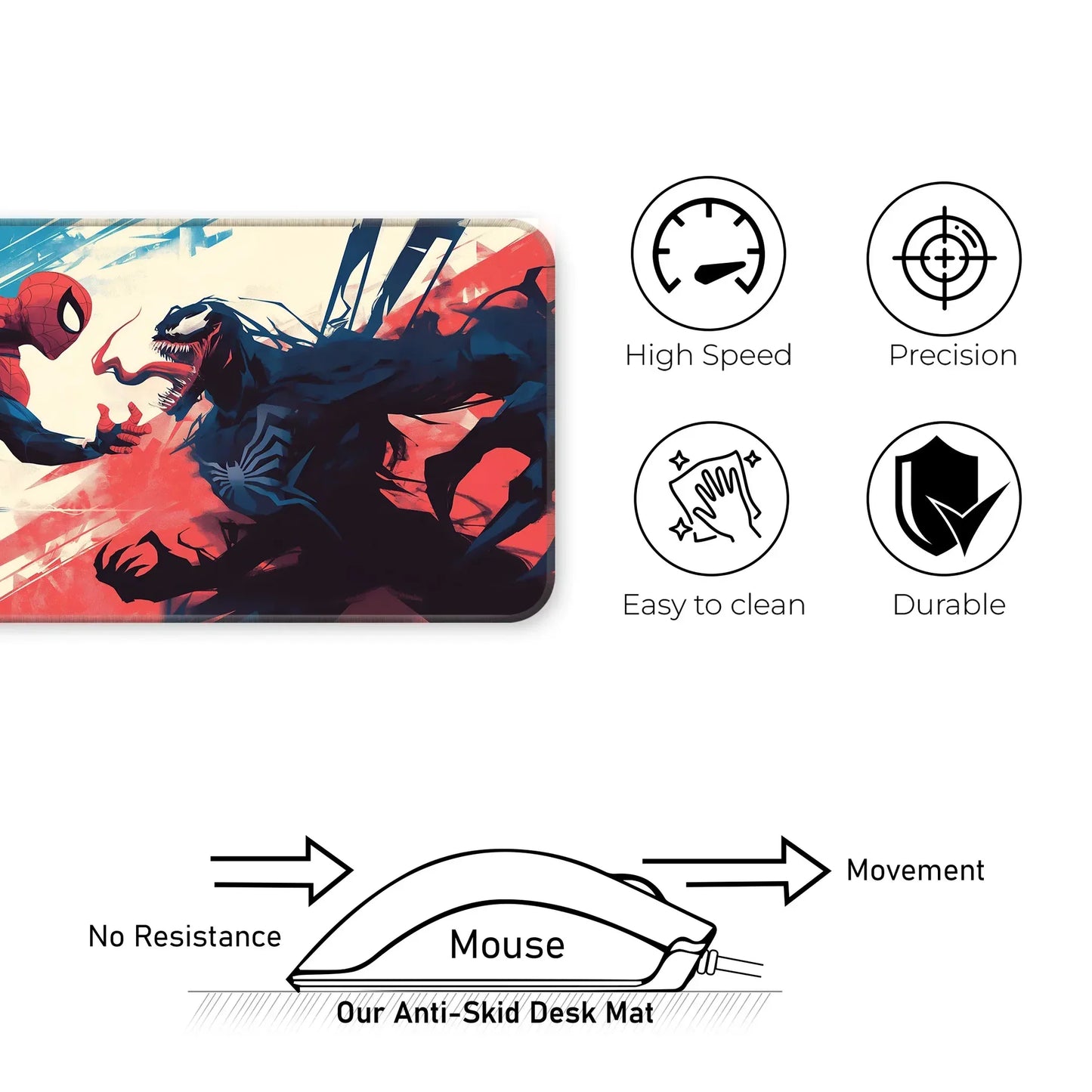 Spiderman vs Venom - E-XL Mousepad