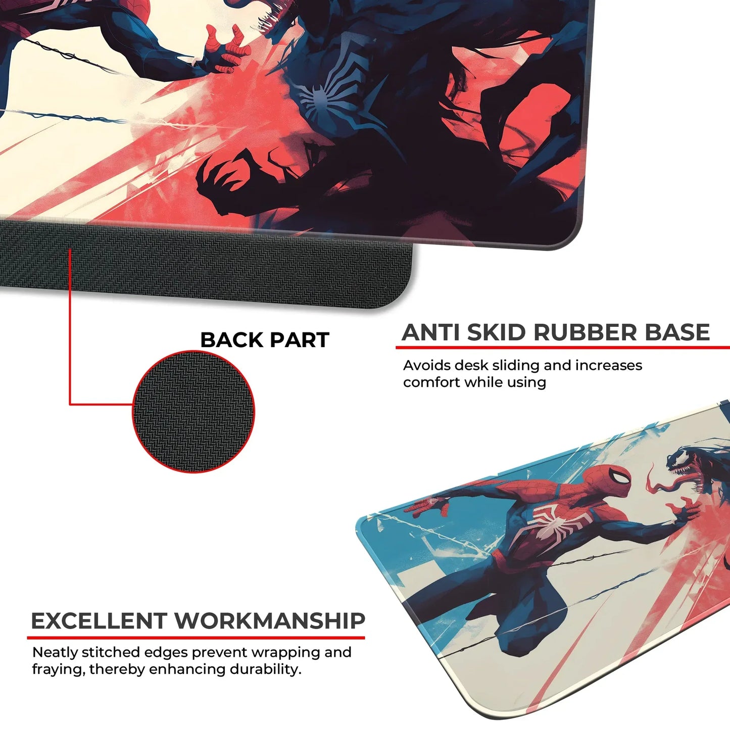 Spiderman vs Venom - E-XL Mousepad