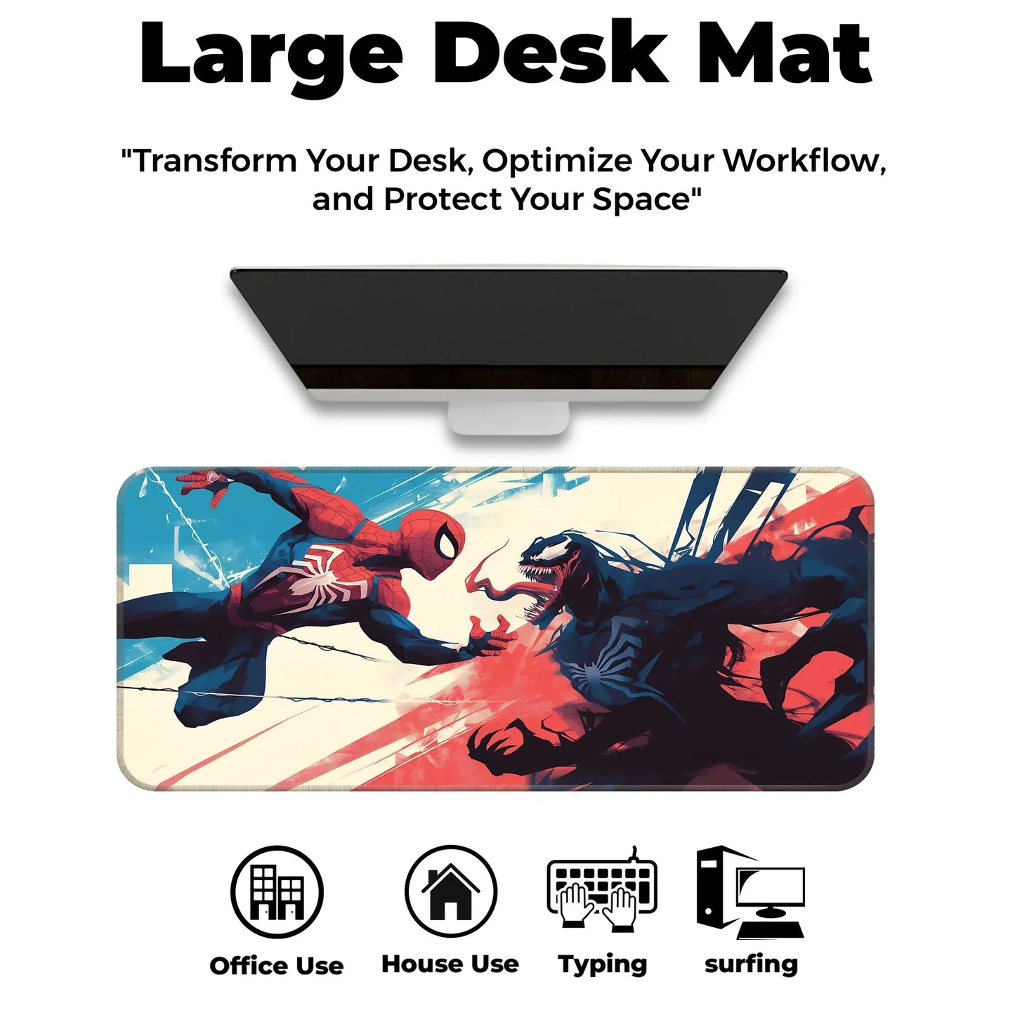 Spiderman vs Venom - E-XL Mousepad