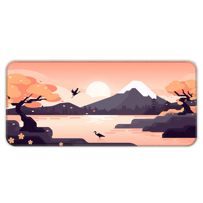 Mountains Art - Orange - XL Mousepad