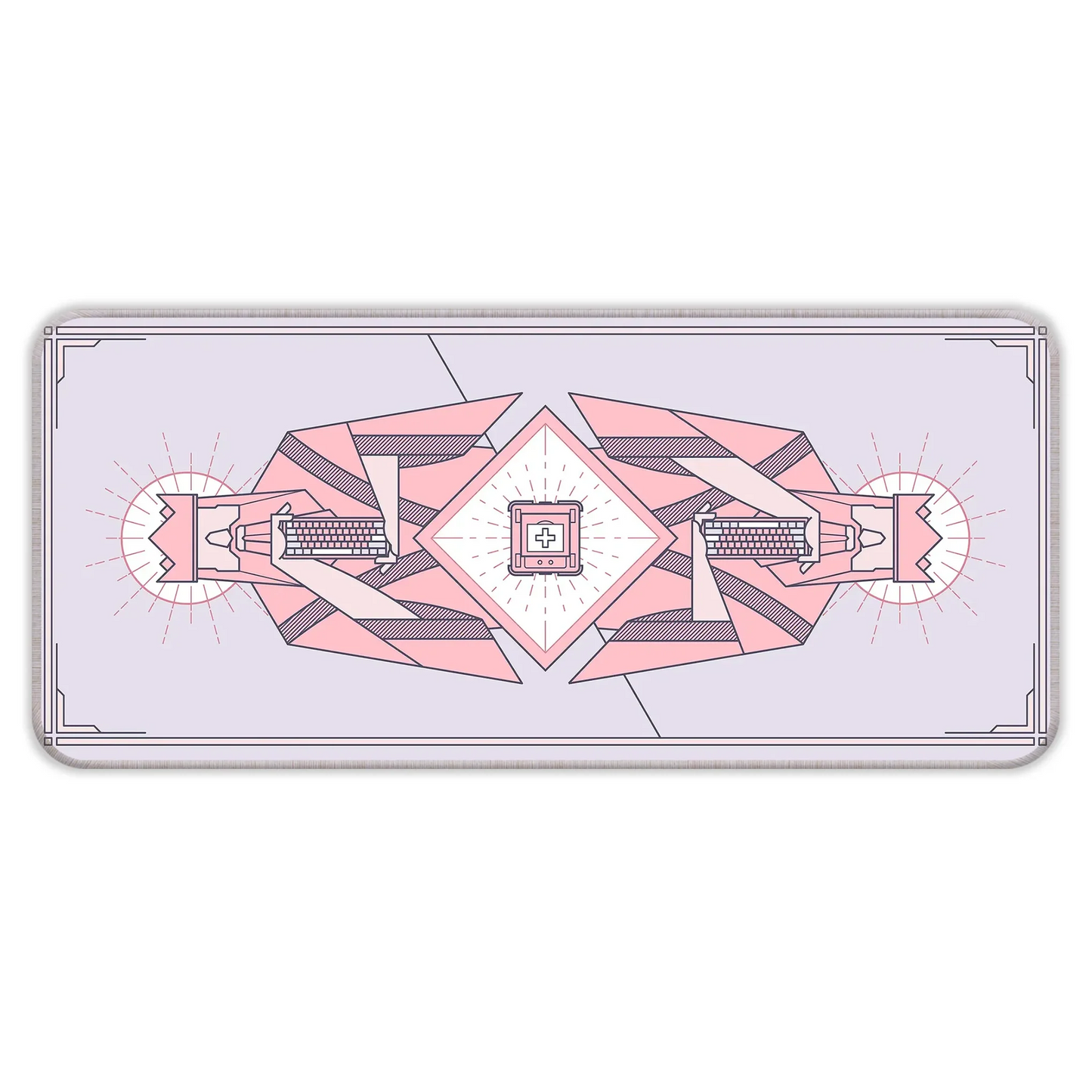 Minimal Keycap - Lavender - XL Mousepad