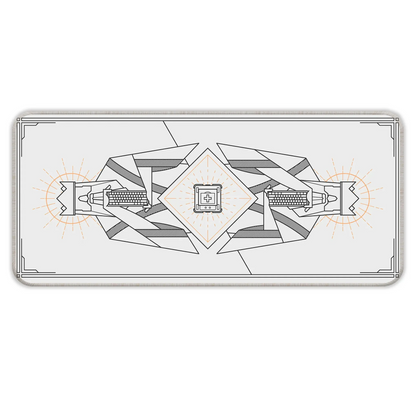 Minimal Keycap - Off White - XL Mousepad