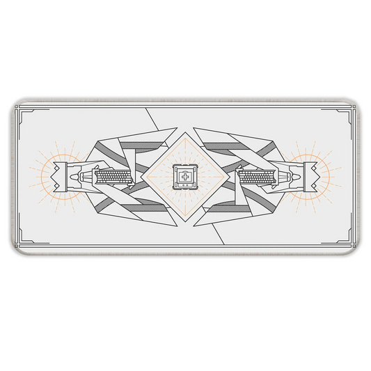 Minimal Keycap - Off White - XL Mousepad