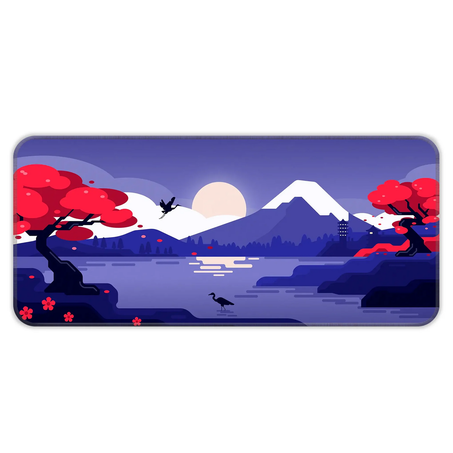 Mountains Art - Purple - XL Mousepad