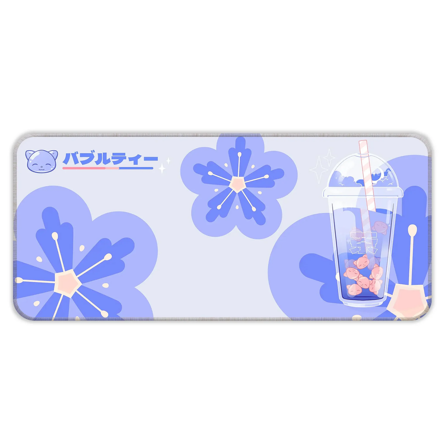 Bubble Tea Cup - Blue - E-XL Mousepad