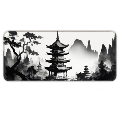 Japanese Zen Temple - XL Mousepad