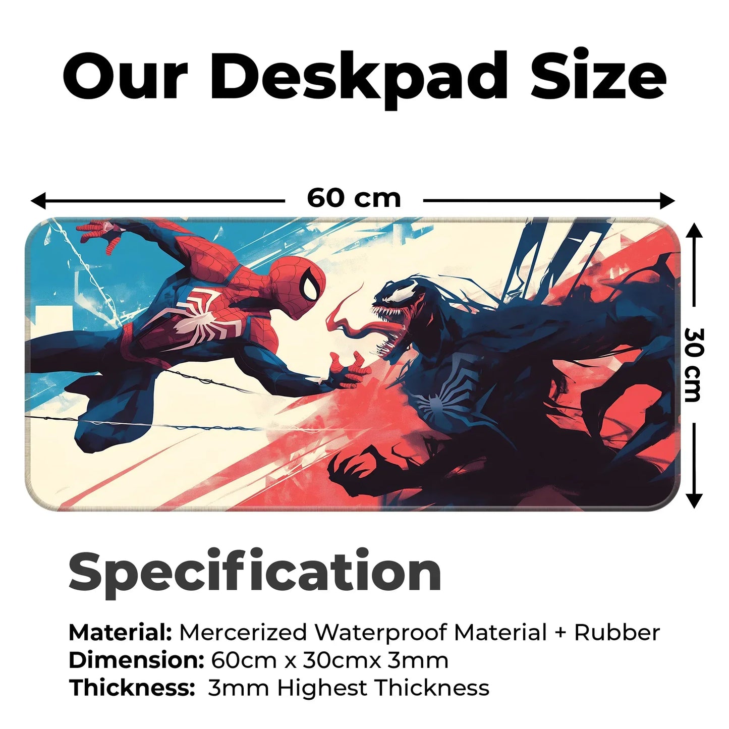 Spiderman vs Venom - XL Mousepad