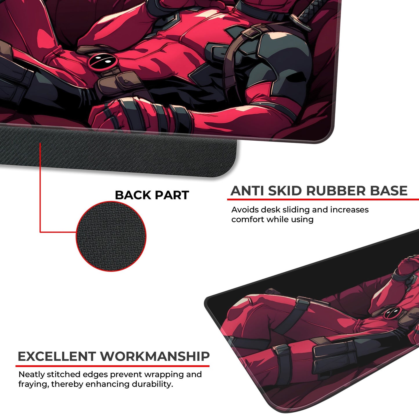 Chilling Deadpool - XL Mousepad