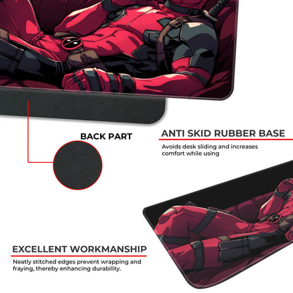 Chilling Deadpool - XL Mousepad
