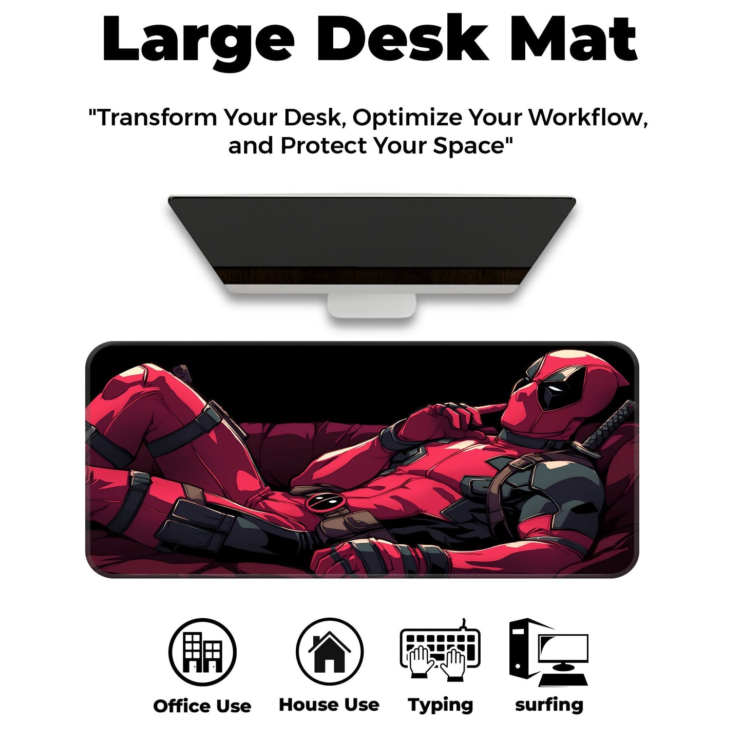 Chilling Deadpool - XL Mousepad