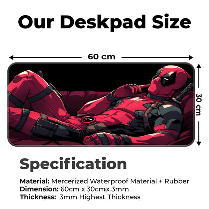 Chilling Deadpool - XL Mousepad