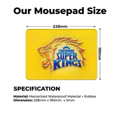 Chennai Super Kings – S Size Mousepad (Special Cricket Edition)